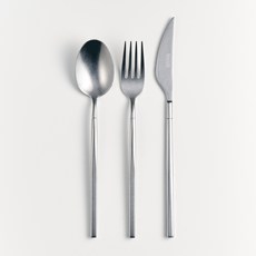 SERATOGA Cielo 石洗牛排餐具3件組, 1套, 單一顏色, 餐匙 + 餐叉 + 牛排刀