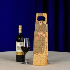 Coresis 經典 1入 2入 瓶裝紅酒禮品袋, 地圖 單入, 1個