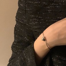 비아워게스트 여성용 탱글 하트 팔찌