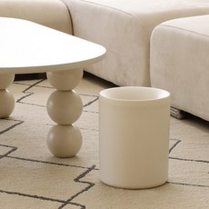 Promade Tools 甜甜圈造型開放式垃圾桶, 象牙白