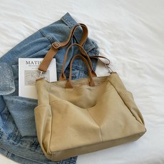 FRENCH CHIC BAG 女士單肩手提包生態帆布基本款普通包 GA2945