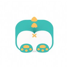 Haroa 動物屁屁排水孔塞 14 x 14 cm, 綠色, 1個