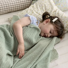 PRIELLE Shake薄毯, 鼠尾草綠