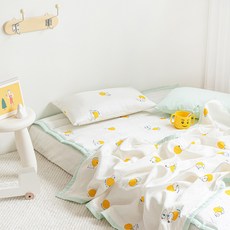 쉬즈홈 인견 유아 여름이불, 문라이크 옐로우