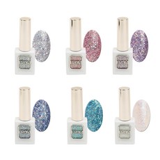 From the Nail Gel Under the Sea Glitter Gel 6 款, FG 10+FG11+FG12+FG13+FG14+FG15, 90g, 1組