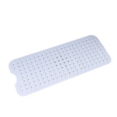 THE ZAKKA 浴室防滑吸盤地墊 40 x 100 cm, 白色, 1個