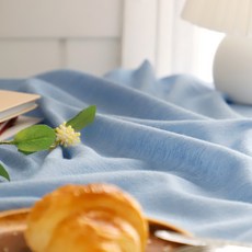 曼迪藍 40支 色織棉 布料, 藍色 1431