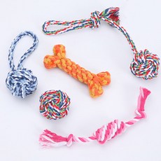 狗粗繩潔牙玩具套組, 5, 1套