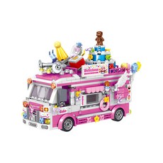 ZHEGAO 哲高 LIN07 迷你積木 Atomini 蛋糕車 00889LI, 混合色, 1個