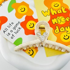 소리달 벨라 하트핀 올림머리 포니테일 블랙집게 머리핀