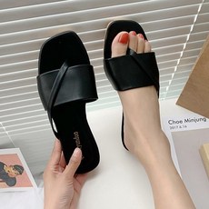 Star 女士日常基本款涼鞋, 黑色, 250