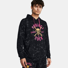 Under Armour 安德瑪 男款 Project Rock Rival Terry 印花連帽衫 1383289-001