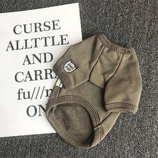 The Flow 春天當然要穿大學T 寵物貓咪 寵物毛衣, 卡其色