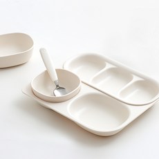 TACKAON Ecogen 餐盤組, 象牙白, 1套