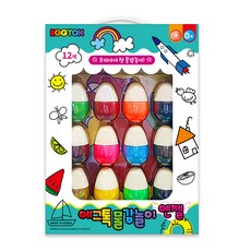 EGGTOK 幼兒天使顏料遊戲 + 繪本3件組, 12色