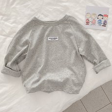 조이멀티 아동용 무지 파스텔 긴팔 티셔츠