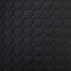 코튼빌 DTP 대폭 면 20수 바이오워싱 패딩원단 하트누빔 440g, 블랙, 1개