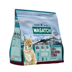 WASATCH 瓦莎奇 原生貓糧 3種魚肉, 鱈魚 + 鮭魚 + 鮪魚, 1kg, 1袋