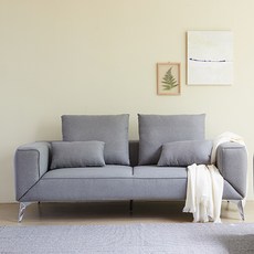 수오 코지 매직 3인용 소파베드 방문설치, 그레이