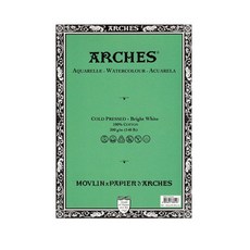 ARCHES 亮白單包重木水彩紙, 10個