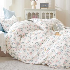 FOCA 韓風設計100%精梳純棉3件式兩用被床包組