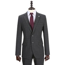 보스트로 남성용 투톤 잔체크 정장세트 MSS18506A