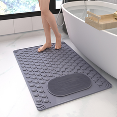 루미온 발세척 미끄럼방지 풋브러쉬, 그레이, 1개, 1개입