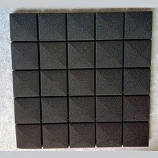 하이베어 비접착 흡음 방음 스펀지, 블랙, 1개