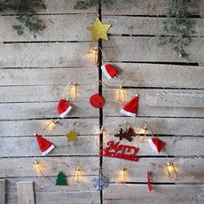 LED聖誕帽壁掛聖誕樹組, 鐵