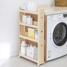 Changsin Living 昌信生活 纖細層架 移動式推車 13cm 4層, NEW柔和黃色