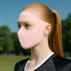 Leflex 臉部遮陽防曬面罩, 1個, 粉色