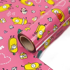 Coco Plus 香蕉捲筒包裝紙 53cm x 17m, 1個, 粉紅色