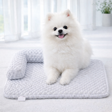 파스텔펫 반려동물 소프트 허니비 쿨매트, 그레이, 1개