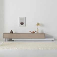 리디아 루나 확장형 거실장 1800~2400 방문설치, 코코아화이트