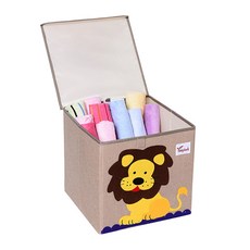 스윗조이 동물 친구들 수납 박스 스툴 의자, 사자