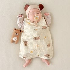 ikii 유아용 오가닉 드림스토리 수면조끼 베이직