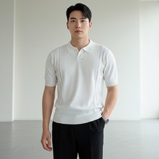INFIOUS 男士多用途短袖翻領針織衫 I263-120