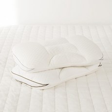 La Pomme 護頸枕頭 棉花芯+塑膠粒枕芯, 軟 1p + 基本 1p