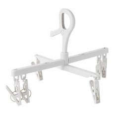 葉子小舖 防風快乾十字晾曬褲架, 灰白色