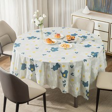모던앳 일회용 PEVA 방수 식탁보 플라워 180 x 180 cm, 1개, 1개입