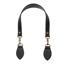 皮革流浪包提把 包包配件, 黑色, 1個