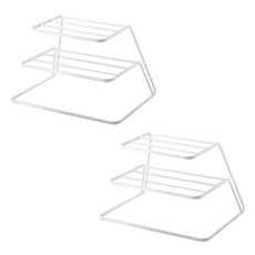 벨로비 3단 접시 정리대 2p, 화이트