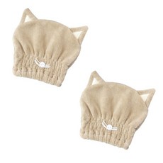 柔軟髮巾 SG42, 卡其色, 2個