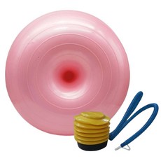 Quardi瑜珈甜甜圈健身球 900g+打氣筒, 粉色