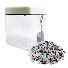 Aquatera LED一體式室內魚缸+裝飾五色石組 DAL25, 米色（魚缸）