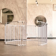 키워보리 CM 다용도 접이식 안전문 세트 44번 CMER80, 화이트, 1개