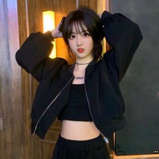 PEONIST 女款簡約極簡休閒飛行夾克 R