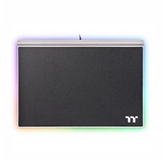 thermaltake 銀色 MP1 RGB 遊戲鼠標墊, 黑色, 1個