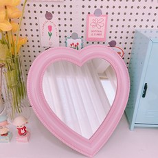 Sweet Joy 房間裝飾壁掛鏡, 04 愛心 粉色