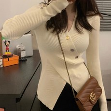 Awesomeful 女款伊頓交叉針織衫